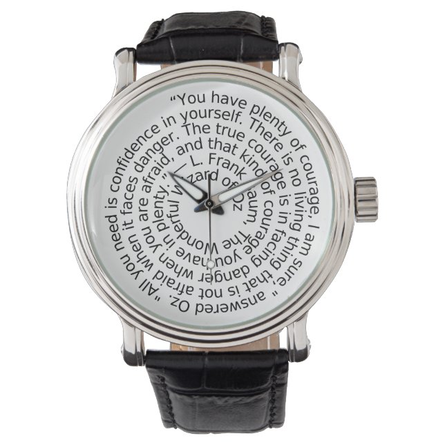 Courage quote watch (Front)