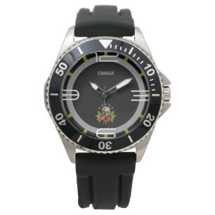 Courage Rose Skull Watch