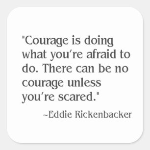 courage square sticker