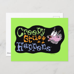 Courage the Cowardly Dog Creepy Stuff Happens Postcard
