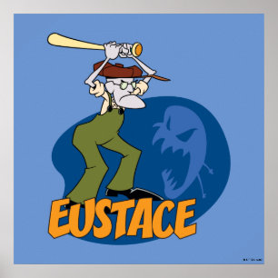 Courage the Cowardly Dog   Eustace Graphic Poster