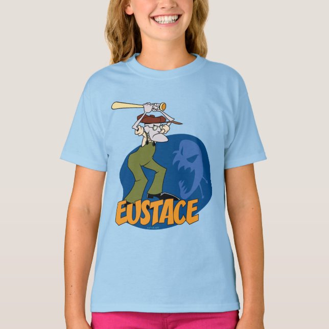 Courage the Cowardly Dog | Eustace Graphic T-Shirt (Front)