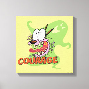 Courage the Cowardly Dog Ghost Graphic Canvas Print