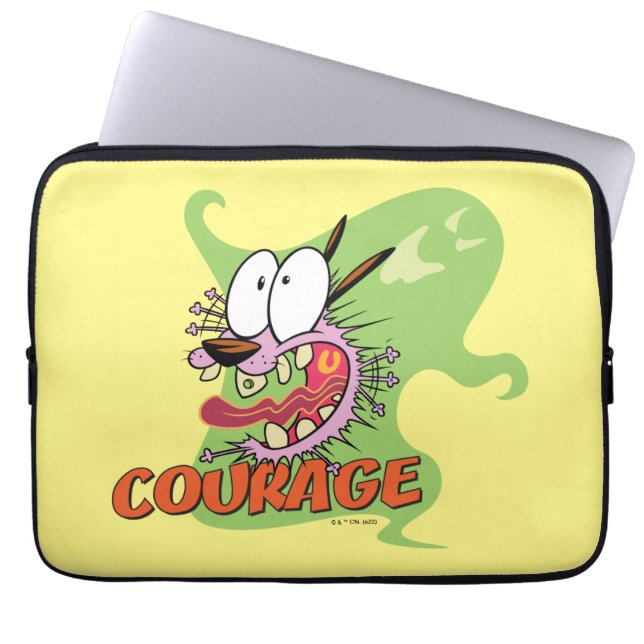 Courage the Cowardly Dog | Ghost Graphic Laptop Sleeve (Front)