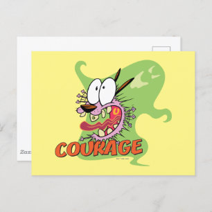 Courage the Cowardly Dog Ghost Graphic Postcard