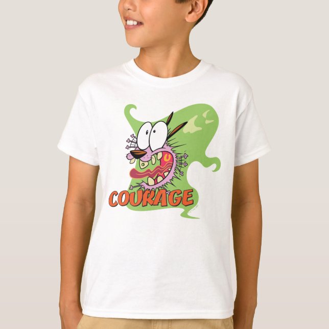 Courage the Cowardly Dog | Ghost Graphic T-Shirt (Front)