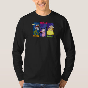 Courage The Cowardly Dog Group Panels T-Shirt