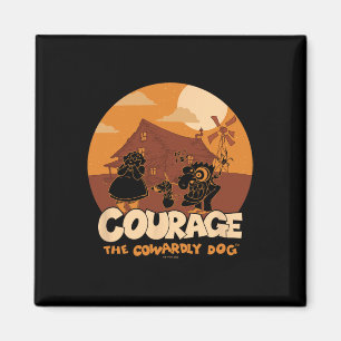Courage The Cowardly Dog Halloween Cowardly Haunt Magnet
