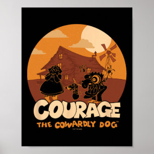 Courage The Cowardly Dog Halloween Cowardly Haunt Poster