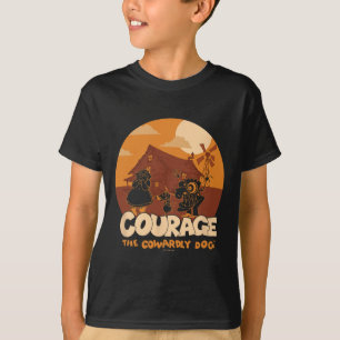 Courage The Cowardly Dog Halloween Cowardly Haunt T-Shirt