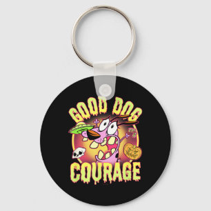 Courage The Cowardly Dog Halloween Good Dog Key Ring