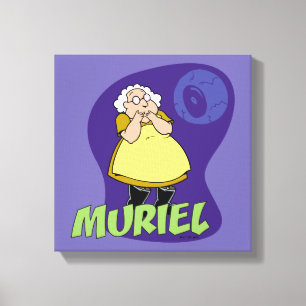 Courage the Cowardly Dog Muriel Graphic Canvas Print