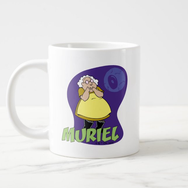 Courage the Cowardly Dog | Muriel Graphic Large Coffee Mug (Left)