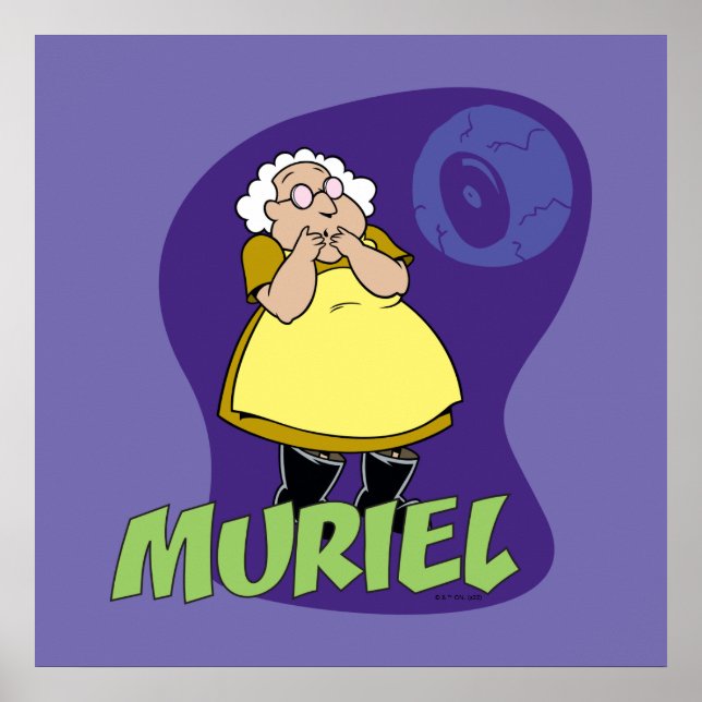 Courage the Cowardly Dog | Muriel Graphic Poster (Front)
