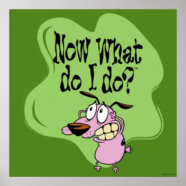 Courage the Cowardly Dog | Now What Do I Do? Poster (Front)