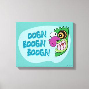 Courage the Cowardly Dog Ooga Booga Booga! Canvas Print