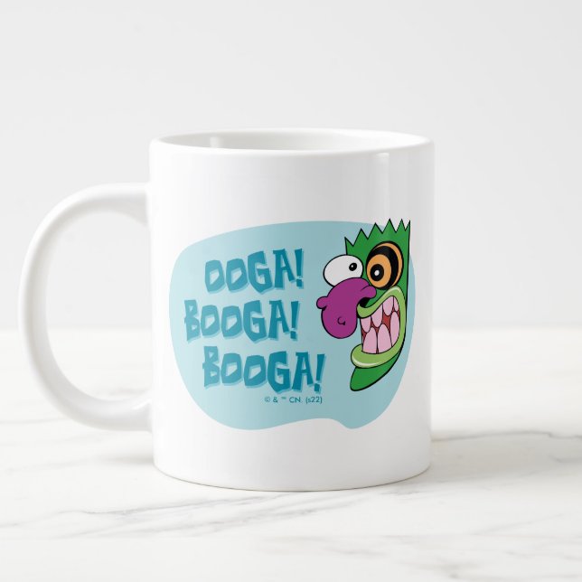 Courage the Cowardly Dog | Ooga Booga Booga! Large Coffee Mug (Left)