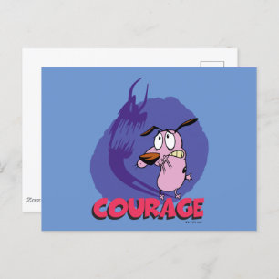 Courage the Cowardly Dog Shadow Graphic Postcard
