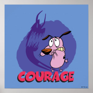 Courage the Cowardly Dog   Shadow Graphic Poster