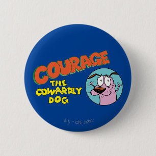 Courage the Cowardly Dog   Show Logo 6 Cm Round Badge