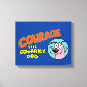 Courage the Cowardly Dog Show Logo Canvas Print