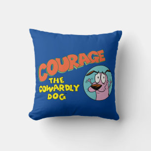 Courage the Cowardly Dog   Show Logo Cushion