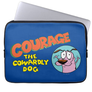 Courage the Cowardly Dog Show Logo Laptop Sleeve