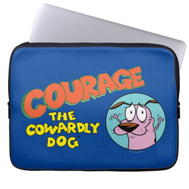Courage the Cowardly Dog | Show Logo Laptop Sleeve (Front)