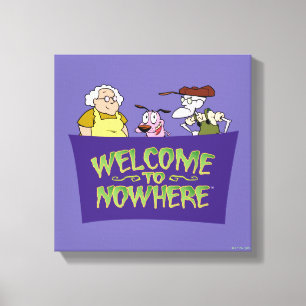 Courage the Cowardly Dog Welcome To Nowhere Canvas Print