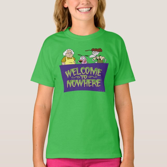 Courage the Cowardly Dog | Welcome To Nowhere T-Shirt (Front)