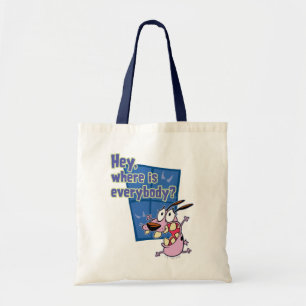 Courage the Cowardly Dog   Where is everybody? Tote Bag