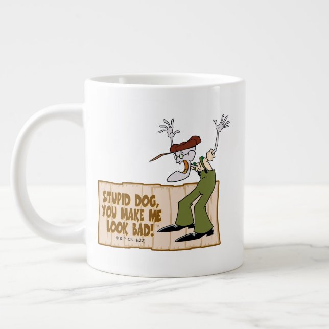 Courage the Cowardly Dog | You Make Me Look Bad! Large Coffee Mug (Left)