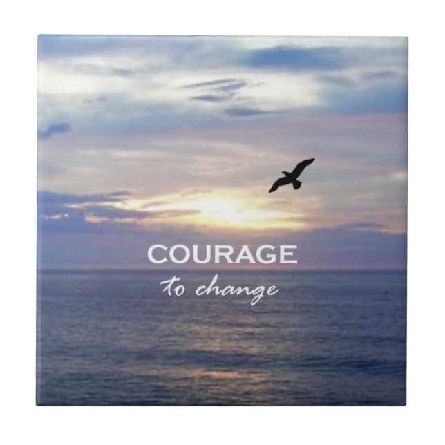 Courage to Change Ceramic Tile (Front)
