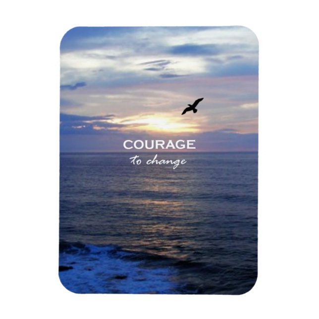 Courage To Change Magnet (Vertical)