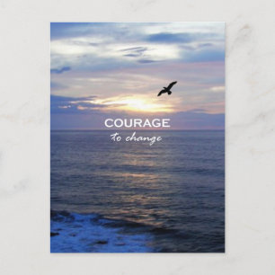 Courage To Change Postcard