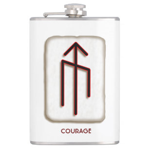 Courage Viking Bindrune Hip Flask