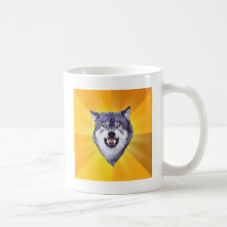 Courage Wolf Advice Animal Internet Meme Coffee Mug