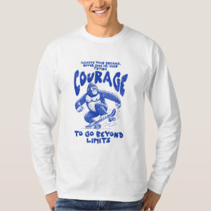 Courageous Gorilla Skateboarding T-Shirt