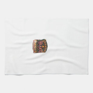 Courageous Hearts Conquer – Inspirational Typograp Tea Towel