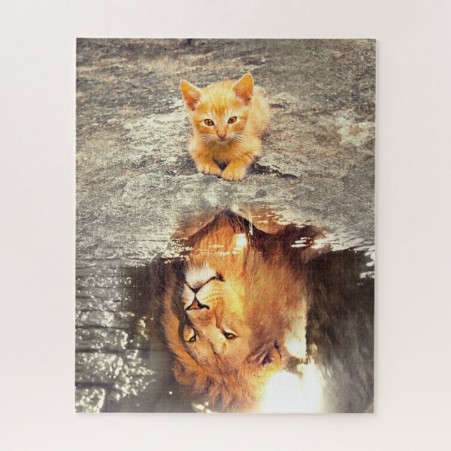 Courageous Kitty Jigsaw Puzzle (Vertical)
