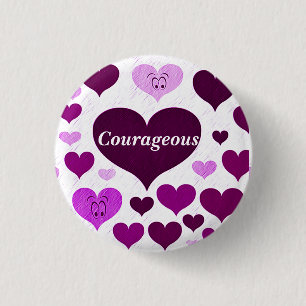Courageous,Love_ 3 Cm Round Badge