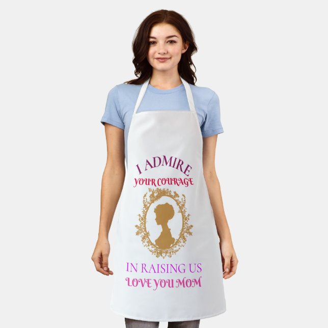courageous mum apron (Worn)