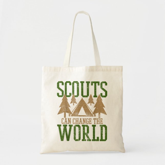 Courageous Passion Scout Scouts Camp Leader Hiking Tote Bag (Front)