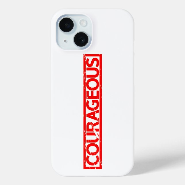 Courageous Stamp Case-Mate iPhone Case (Back)