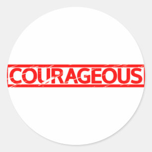 Courageous Stamp Classic Round Sticker