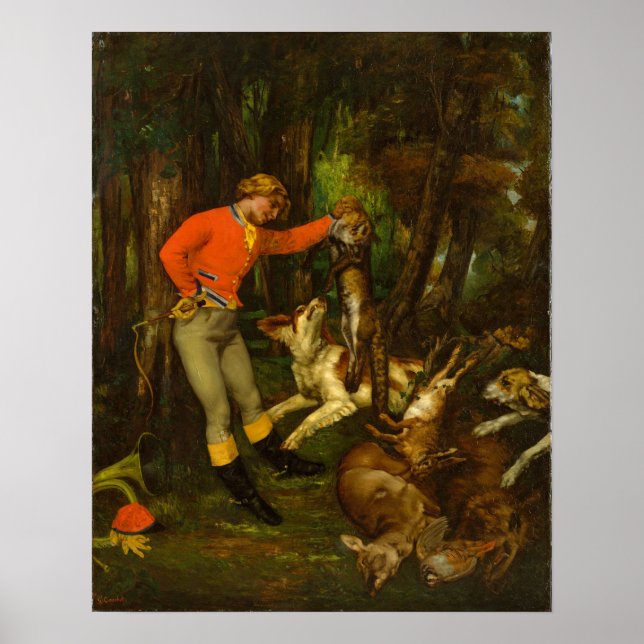 Courbet - After The Hunt Poster (Front)