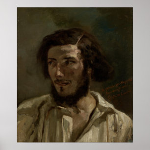 Courbet - Portrait D'Hippolyte Pradelles Poster