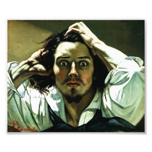 Courbet The Desperate Man Print (Front)