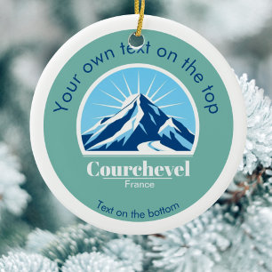 Courchevel France Christmas Ornament Blue Mountain