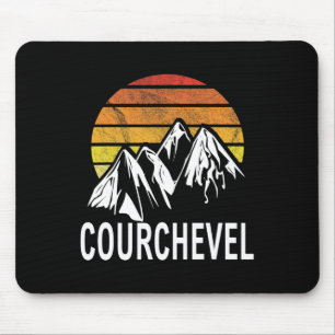 Courchevel Les Trois Vallees France Ski Snowboardi Mouse Pad